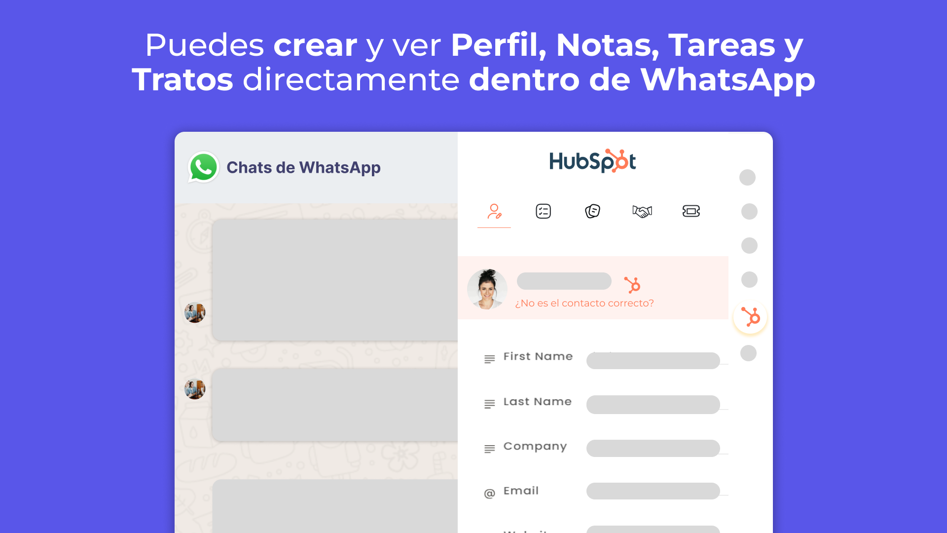 Gestiona tus contactos y oportunidades de HubSpot sin salir de WhatsApp